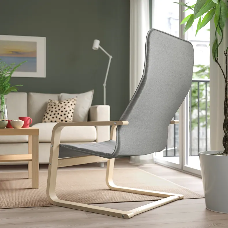 IKEA ÅRSUNDA ОРСУНДА, крісло, КНІСА світло-сірий 005.358.94 фото №4