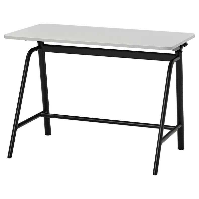 IKEA GLADHÖJDEN ГЛАДХЕЙДЕН, стіл регульований, світло-сірий / антрацит, 100x60 см 205.416.10 фото №1