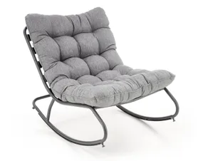 Мягкое кресло-качалка HALMAR GATTO, серый фото