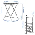 IKEA TÄRNÖ ТЕРНО, стіл, для вулиці, білий, зелений, 55x54 см фото thumb №5