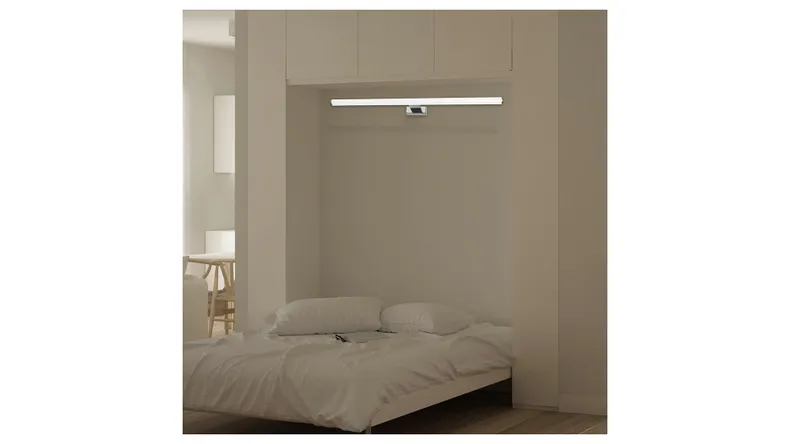 BRW Настінний світлодіодний світильник для ванної кімнати Duna LED сріблястий 079025 фото №4