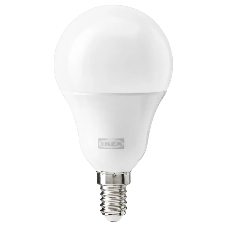IKEA TRÅDFRI ТРОДФРІ, LED лампа E14 806 лм, бездротовий тонований кольоровий і білий спектр / опалово-біла сфера 805.474.64 фото №1