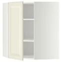 IKEA METOD МЕТОД, угловой навесной шкаф с полками, белый / Будбин белый с оттенком, 68x80 см 799.178.28 фото thumb №1