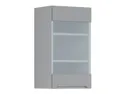 BRW Верхний кухонный шкаф Iris 40 см правый с дисплеем ferro, гренола серый/ферро FB_G_40/72_PV-SZG/FER фото thumb №2