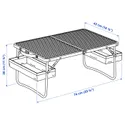 IKEA STRANDÖN СТРАНДЕН, складаний стіл, синій, 74x43 см фото thumb №3