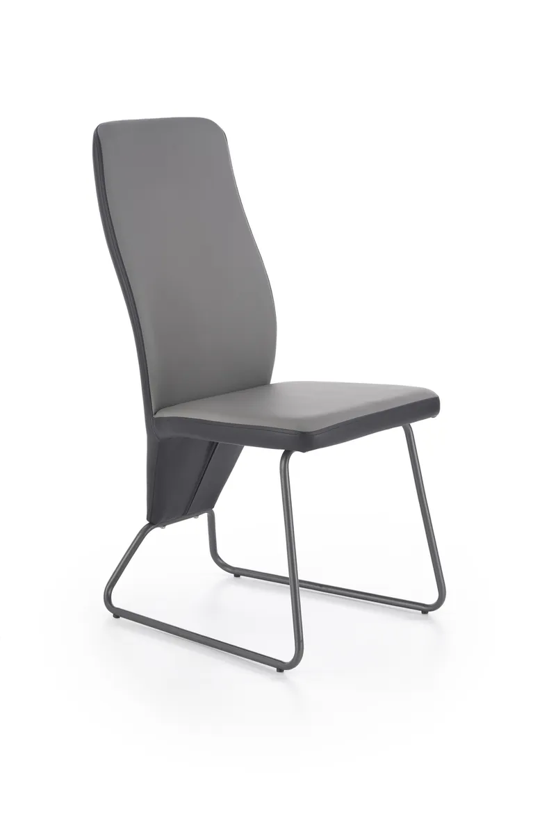 Кухонний стілець HALMAR K300, чорний/сірий фото №1