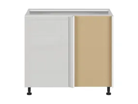 BRW Кухонный угловой шкаф Sole правый светло-серый глянец угловой шкаф 105x82 см, альпийский белый/светло-серый глянец FH_DNW_105/82/60_P/B-BAL/XRAL7047 фото