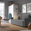 IKEA BRISSUND БРИССУНД, 3-местный диван-кровать, Хакебо темно-серый 305.808.56 фото thumb №4