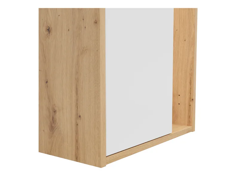 BRW Книжкова шафа Gap 52 см з дверцятами і полицями дуб ремісничий/білий, дуб ремісничий/білий SFW1D_A-DASN/BI фото №8