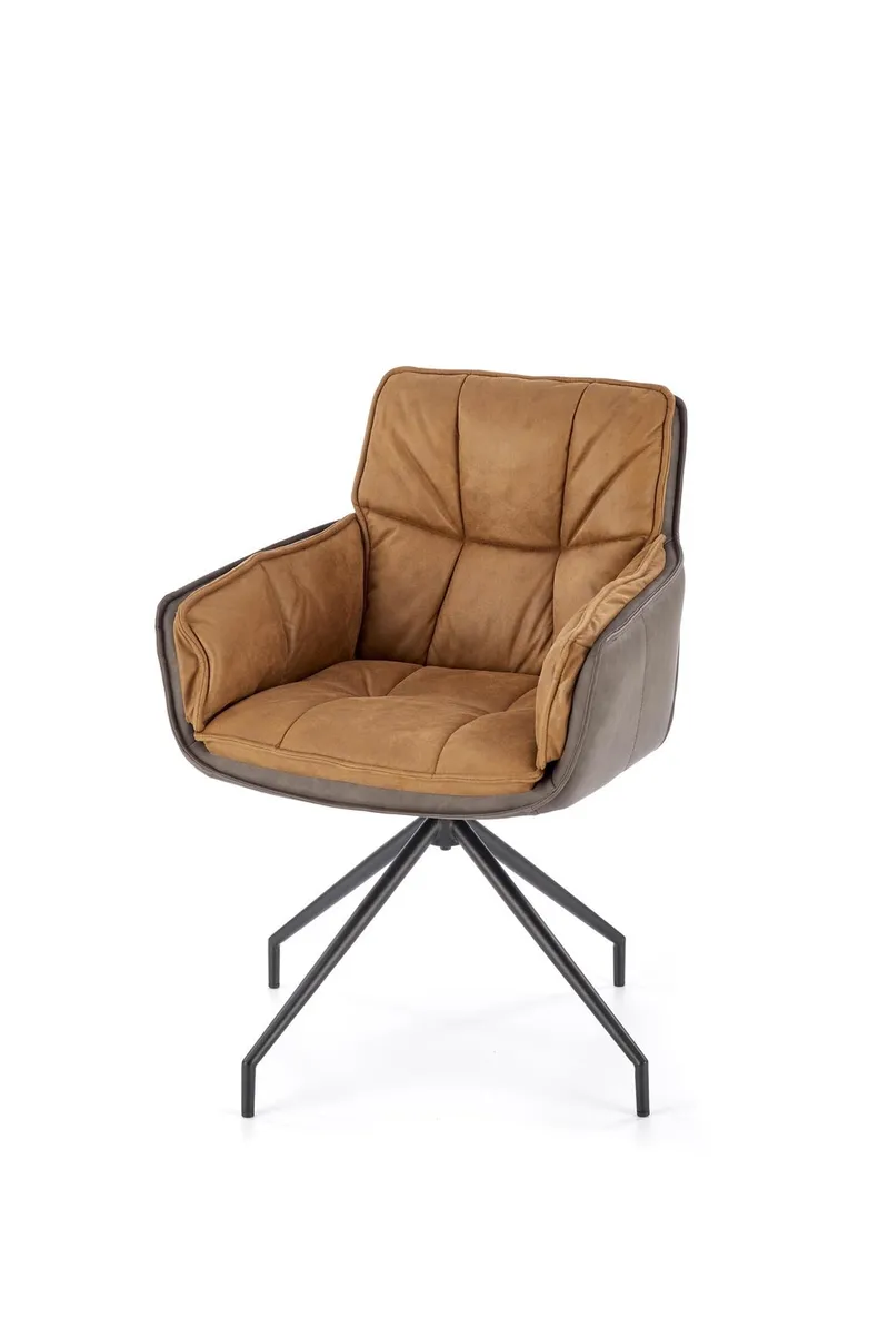 Кухонный стул HALMAR K523 коричневый/темно-коричневый фото №7