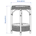 IKEA TOLKNING ТОЛКНИНГ, тумба прикроватная, сделано вручную, 52 см 205.126.60 фото thumb №6