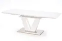 Кухонний стіл HALMAR MISTRAL 160-220x90 см, глянцевий білий фото thumb №7