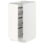 IKEA METOD МЕТОД, напольный шкаф / проволочные корзины, белый / Вальстена белый, 40x60 см 295.071.26 фото