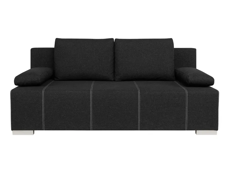 BRW Тримісний диван розкладний BRW STREET IV LUX 3DL з ящиком для зберігання, чорний SO3-STREET_IV-LX_3DL-G2_B39172 фото №1