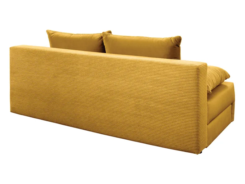 BRW Тримісний диван-ліжко Gapi з ящиком для зберігання велюр вельветовий жовтий SO3-GAPI-LX_3DL-G2-POSO_43 фото №7