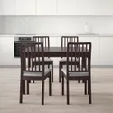 IKEA EKEDALEN ЭКЕДАЛЕН / EKEDALEN ЭКЕДАЛЕН, стол и 4 стула, темно-коричневый / светло-серый, 120 / 180 см 692.212.78 фото thumb №2
