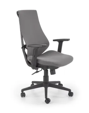 Крісло комп'ютерне офісне обертове HALMAR RUBIO сірий/чорний фото