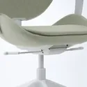 IKEA HATTEFJÄLL ХАТТЕФЬЕЛЛЬ, рабочий стул с подлокотниками, Окрашенный в светло-зеленый / белый цвет 705.329.53 фото thumb №8