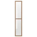 IKEA OXBERG ОКСБЕРГ, стеклянная дверь, имит. дуб, 40x192 см 404.774.15 фото thumb №1