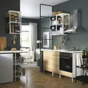 IKEA ENHET ЭНХЕТ, кухня, белый / имит. дуб, 163x63.5x222 см 493.374.25 фото thumb №2