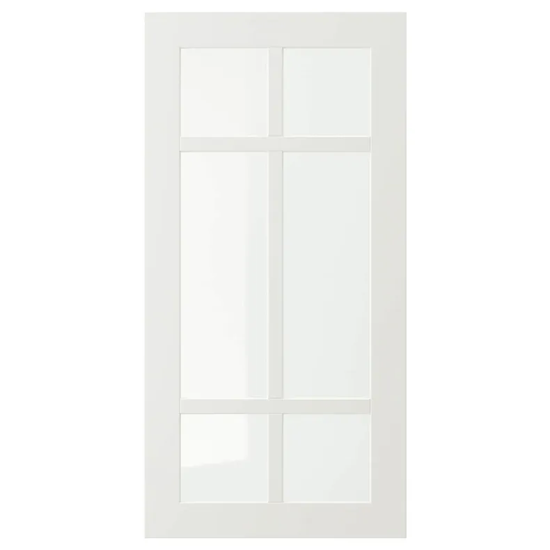 IKEA STENSUND СТЕНСУНД, стеклянная дверь, белый, 40x80 см 704.505.89 фото №1