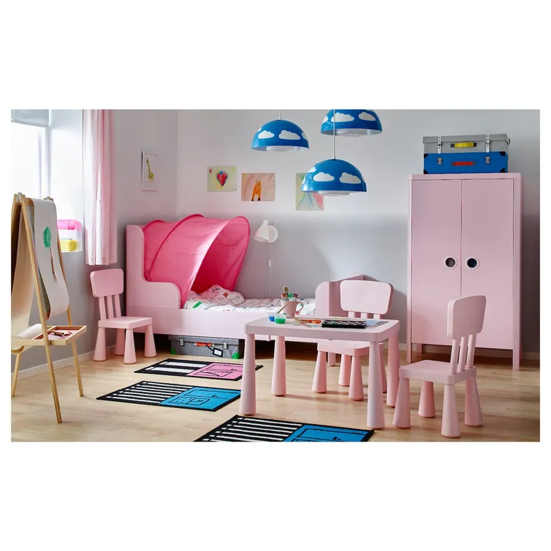 IKEA SUFFLETT СУФФЛЕТТ, завіса для ліжка, рожевий, 70/80/90 803.324.68 фото №3