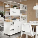 IKEA TROTTEN ТРОТТЕН, шафа з розсувними дверцятами, білий, 80x55x180 см фото thumb №6