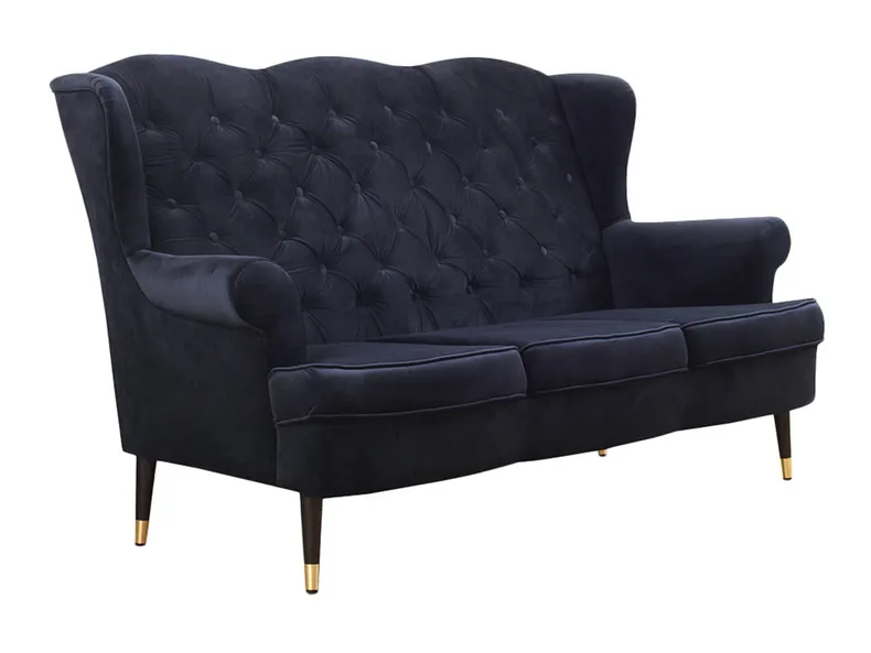 BRW тримісний диван Фігаро в розібраному вигляді велюр синій, Riviera 79 Blue SO3-FIGARO-G1_B3ED5D фото №1