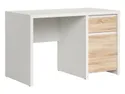BRW Письмовий стіл BRW KASPIAN 120х65 см, білий/дуб сонома BIU1D1S/120-BI/DSO фото thumb №1