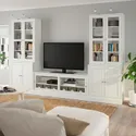 IKEA HAVSTA ХАВСТА, шкаф для ТВ, комбин / стеклян дверцы, белый, 322x47x212 см 593.861.99 фото thumb №2