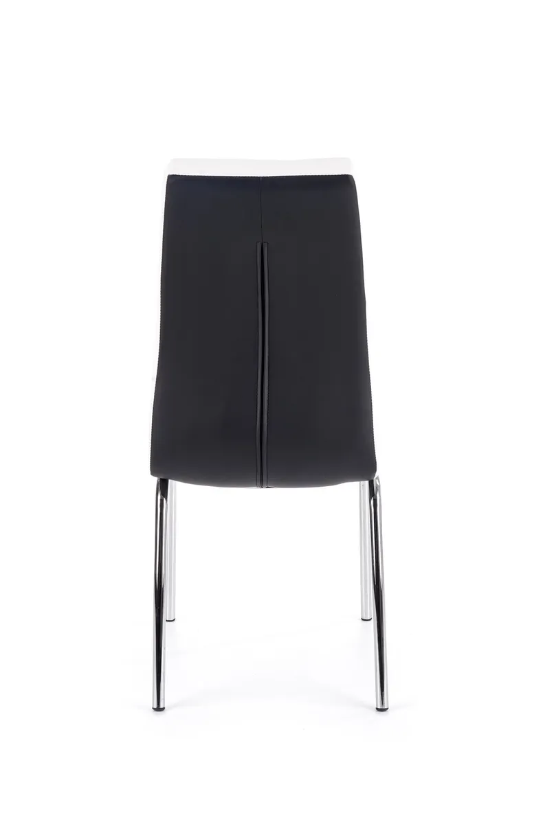 Кухонний стілець HALMAR K186 чорно-білий фото №5
