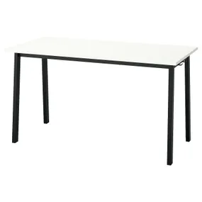 IKEA MITTZON МІТТЗОН, стіл для конференцій, білий/чорний, 140x68x75 см 095.329.85 фото
