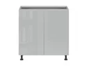 BRW Базовый шкаф для кухни Top Line 80 см двухдверный серый глянец, серый гранола/серый глянец TV_D_80/82_L/P-SZG/SP фото thumb №1