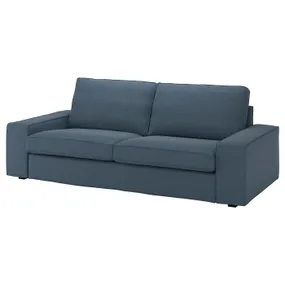 IKEA KIVIK КИВИК, чехол на 3-местный диван, Окрашенный в синий цвет 205.171.96 фото