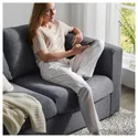 IKEA VIMLE ВІМЛЕ, 3-місний диван із кушеткою, з підголовником / Gunnared середньо-сірий 593.991.06 фото thumb №5