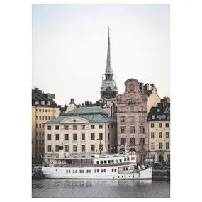IKEA BILD БІЛЬД, постер, пором, Стокгольм, 50x70 см 505.532.44 фото