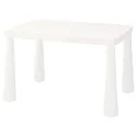 IKEA MAMMUT МАММУТ, дитячий стіл, для приміщення/вулиці білий, 77x55 см 503.651.77 фото thumb №1