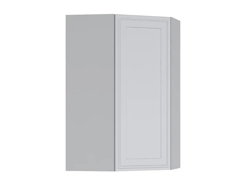 BRW Верхний кухонный шкаф Верди 60 см угловой правый светло-серый матовый, греноловый серый/светло-серый матовый FL_GNWU_60/95_P-SZG/JSZM фото №2