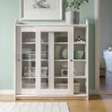 IKEA HAUGA ХАУГА, шкаф-витрина, белый, 105x116 см 304.150.55 фото thumb №7