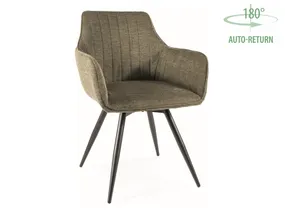 Обеденный стул поворотный SIGNAL BALLO BREGO 77 - оливковый фото