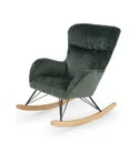 Мягкое кресло-качалка HALMAR CASTRO, темно-зеленый фото thumb №1
