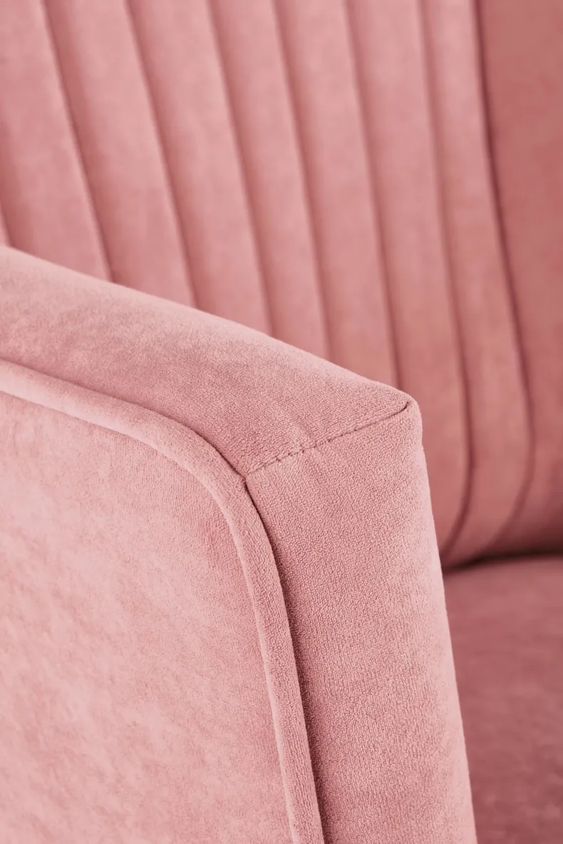 М'яке крісло оксамитове HALMAR DELGADO BLUVEL 52, рожевий фото №6