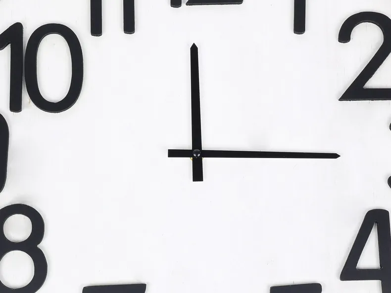BRW Настенные часы Nevada из мдф белого и черного цвета 085809 фото №3