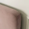 Кровать бархатная MEBEL ELITE MIKEL Velvet, 120x200см, розовая фото thumb №5