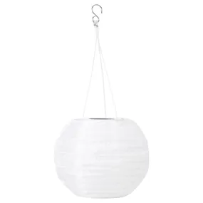 IKEA SOLVINDEN СОЛВИДЕН, подвесная светодиодная лампа, внешний / сфера белая, 22 см 005.136.70 фото
