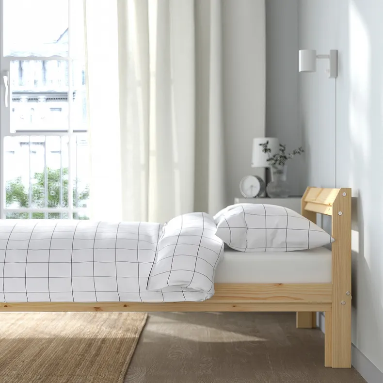 IKEA NEIDEN НЕЙДЕН, каркас кровати, сосна / Линдбоден, 90x200 см 494.960.04 фото №5