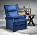 Кресло реклайнер HALMAR AGUSTIN 2 темно-синий фото thumb №2