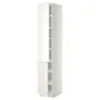 IKEA METOD МЕТОД, высокий шкаф с полками / 2 дверцы, белый / белый, 40x60x220 см 394.685.20 фото