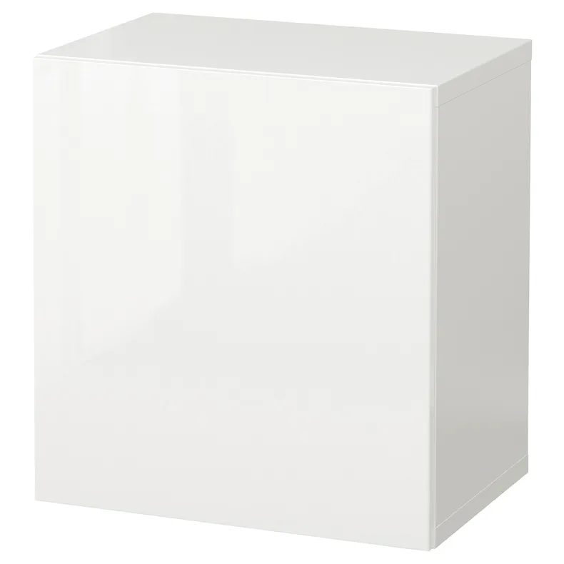 IKEA BESTÅ БЕСТО, комбинация настенных шкафов, белый / Сельсвикен белый, 60x42x64 см 394.320.55 фото №1