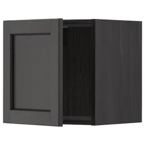 IKEA METOD МЕТОД, навесной шкаф, черный / Лерхиттан с черными пятнами, 40x40 см 994.556.90 фото